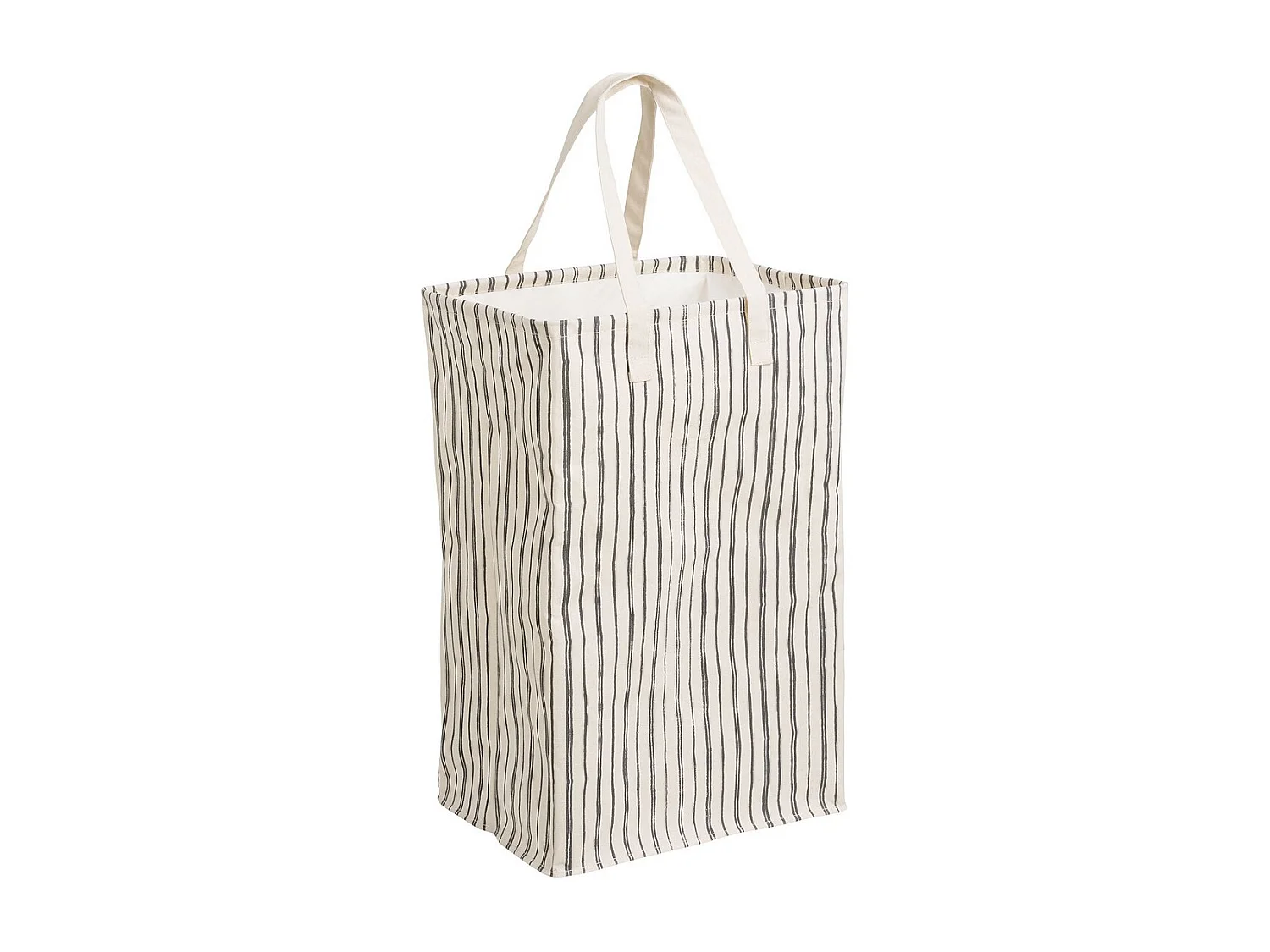 Panier à Linge Argor, Blanc, 38x28x58 cm, Seven Design