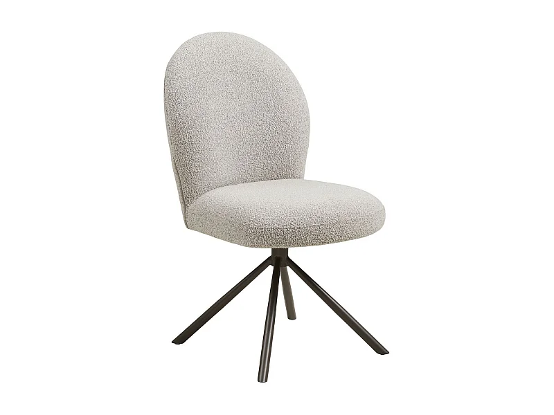 Lot de 2 Chaises Lana, Blanc, 50x63x91,5 cm, Epikasa