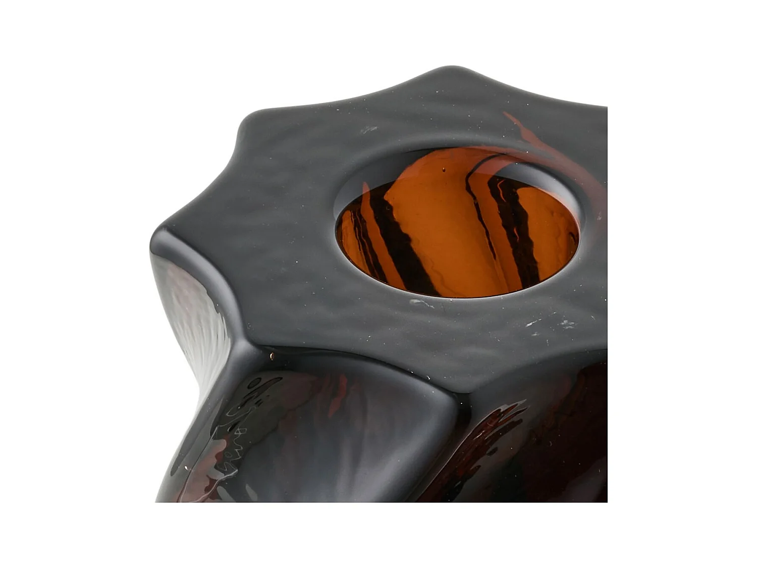 Bougeoir HN24, Marron, 6x6x7,5 cm, Seven Design