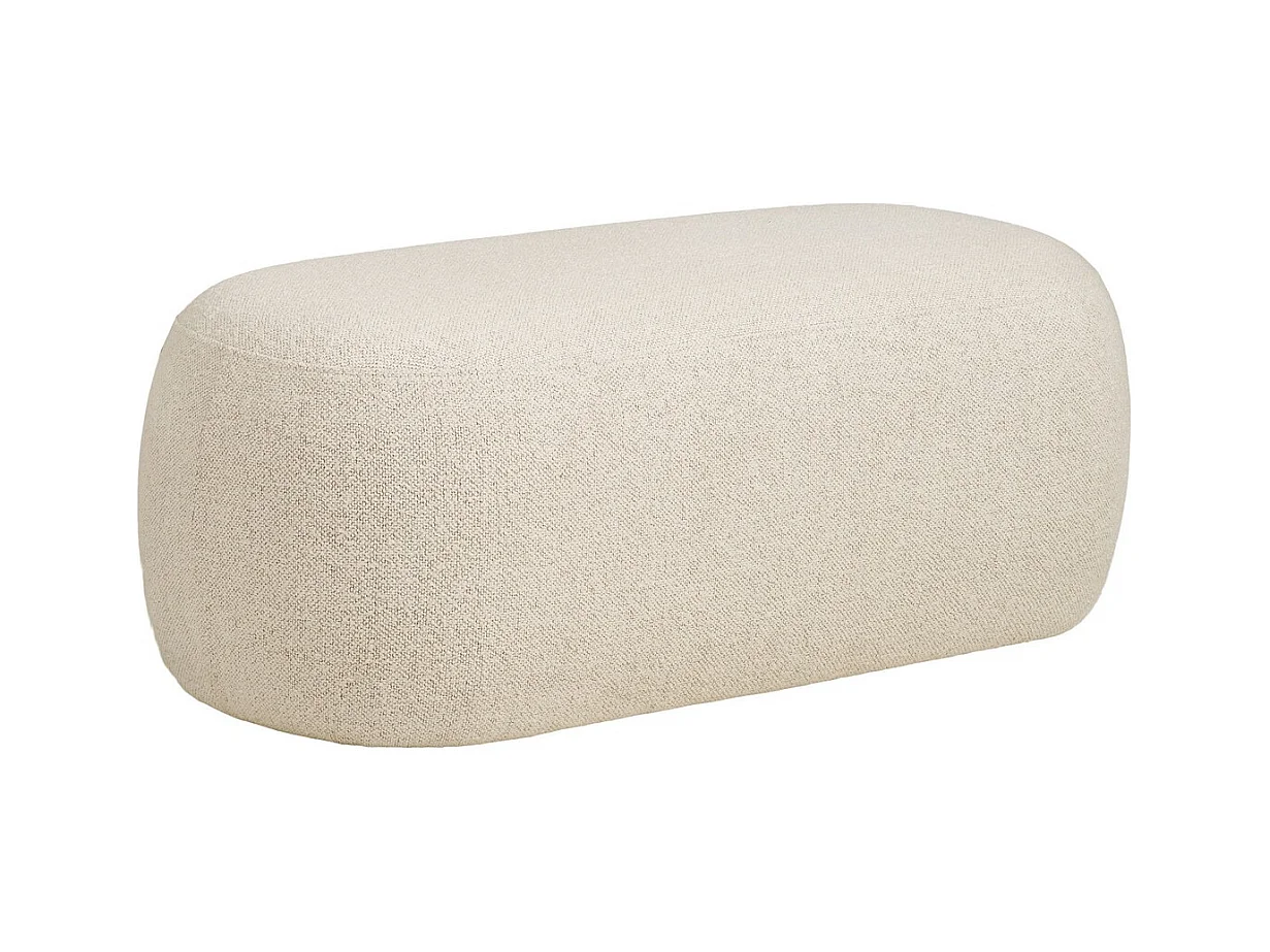 Banc Blossomville, Blanc, 100x50x38 cm, Seven Design