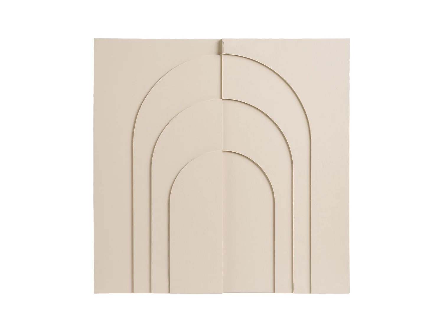 Panneau Décoratif Ina, Beige, 60x2x60 cm, Seven Design
