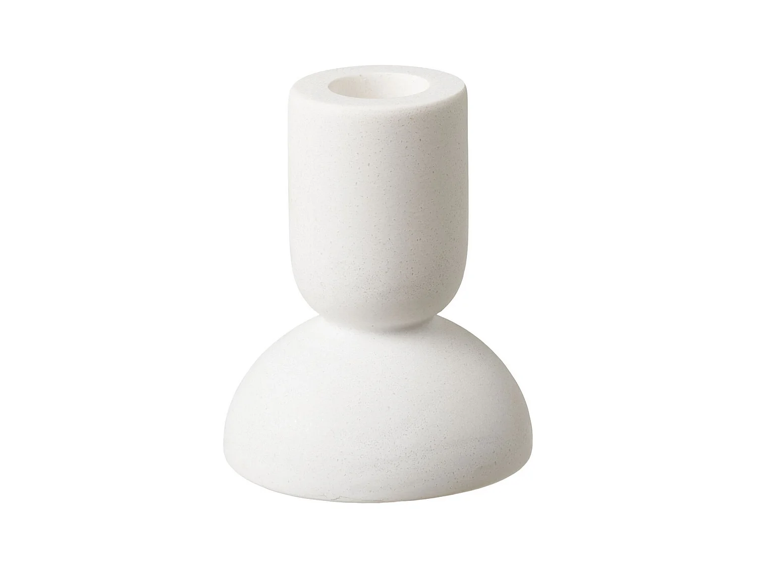 Portacandela HN26, Bianco, 7,5x7,5x15 cm, Seven Design