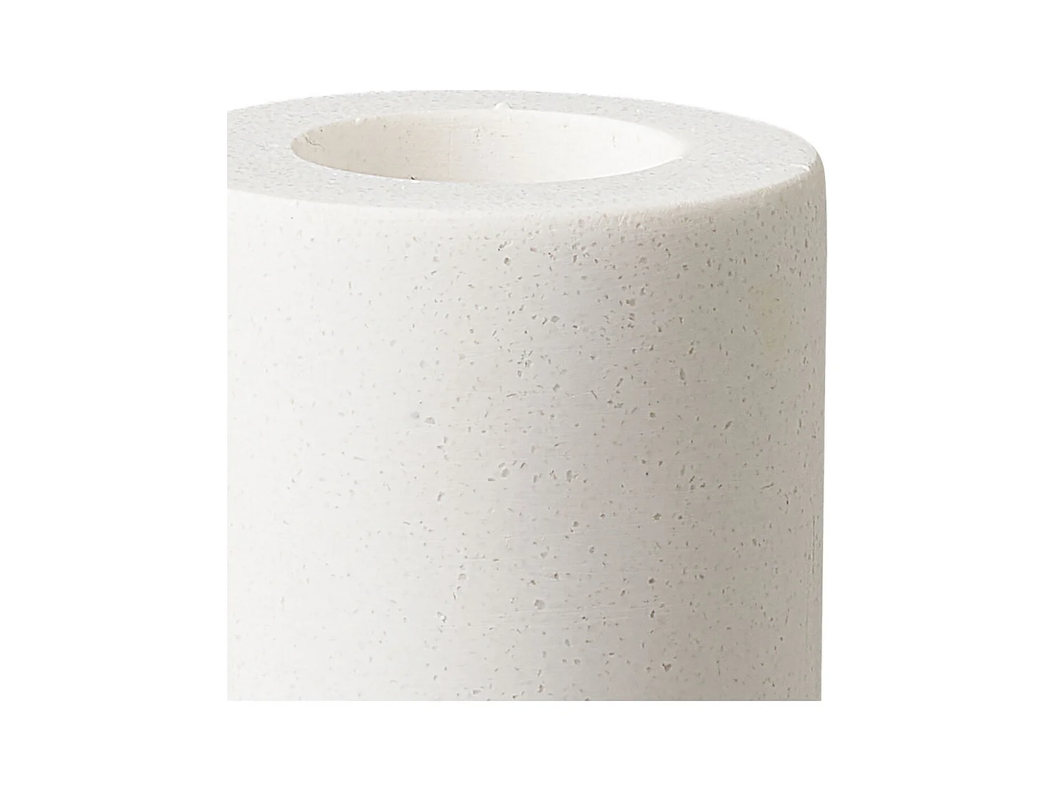 Portacandela HN26, Bianco, 7,5x7,5x15 cm, Seven Design