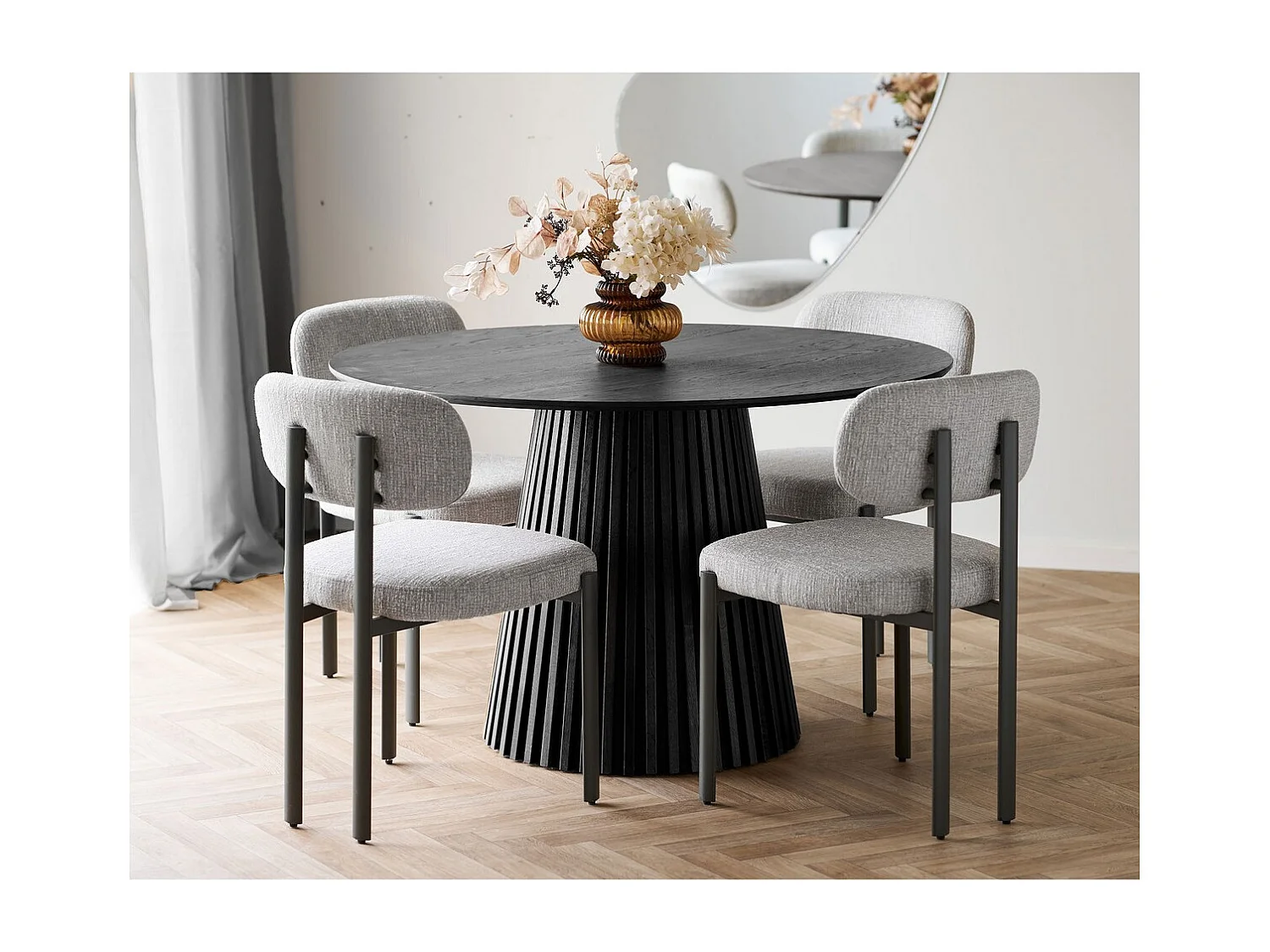 Lot de 2 Chaises Royan, Blanc, 50x53x80,5 cm, Seven Design