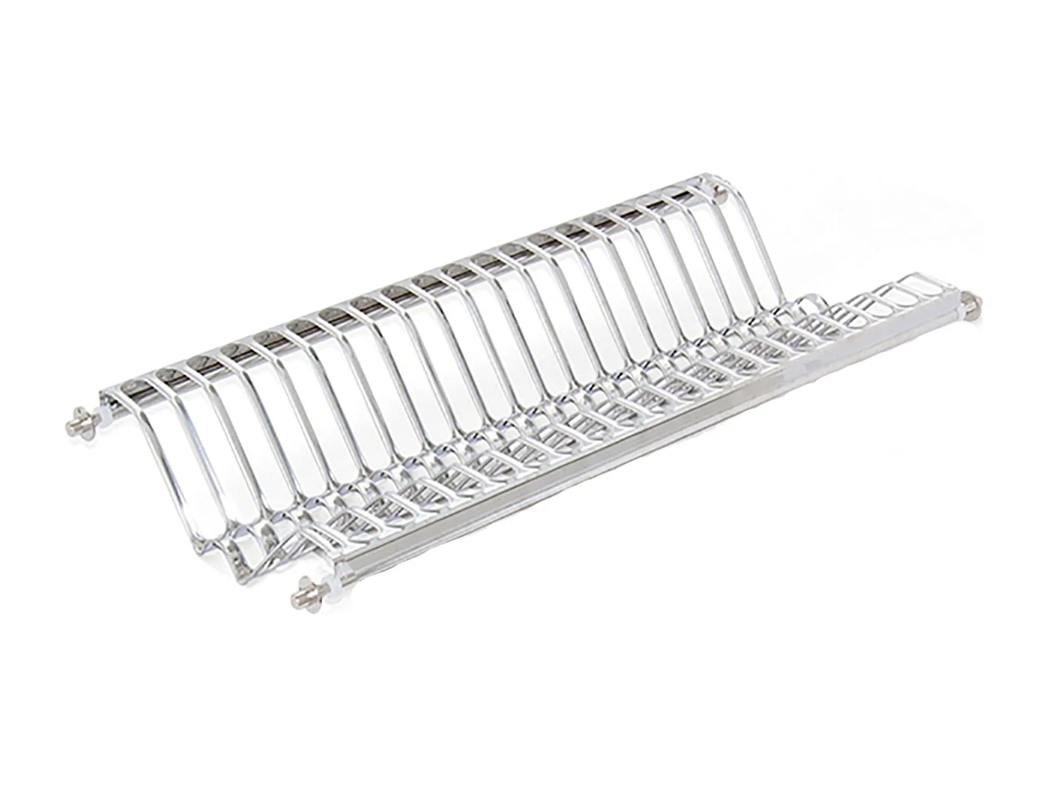 Égouttoir à vaisselle pour meubles hauts, gris, inox, 57x24x12 cm