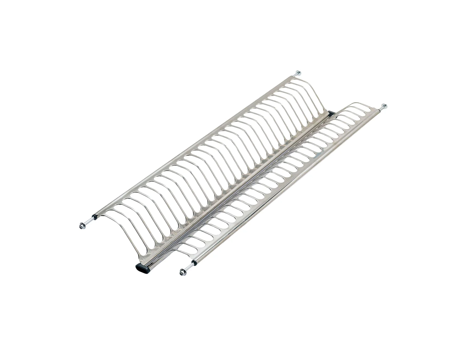Égouttoir à vaisselle pour meubles hauts, gris, inox, 57x24x12 cm