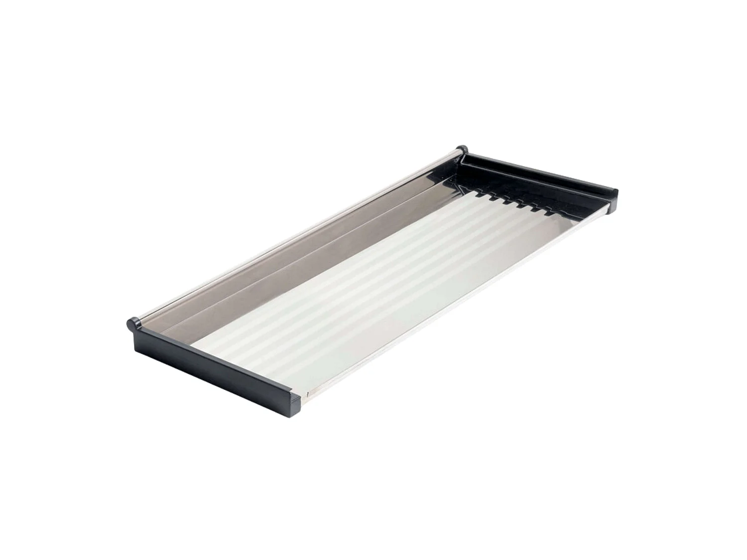 Égouttoir à vaisselle pour meubles hauts, gris, inox, 57x24x12 cm