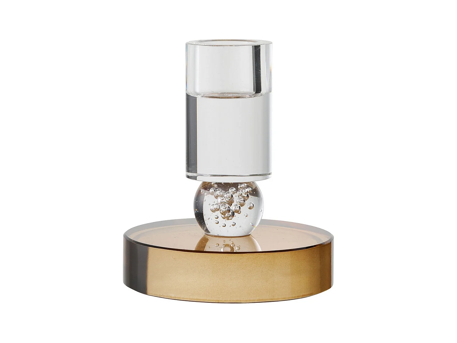 Bougeoir HN21, Or, 8,5x8,5x10 cm, Seven Design