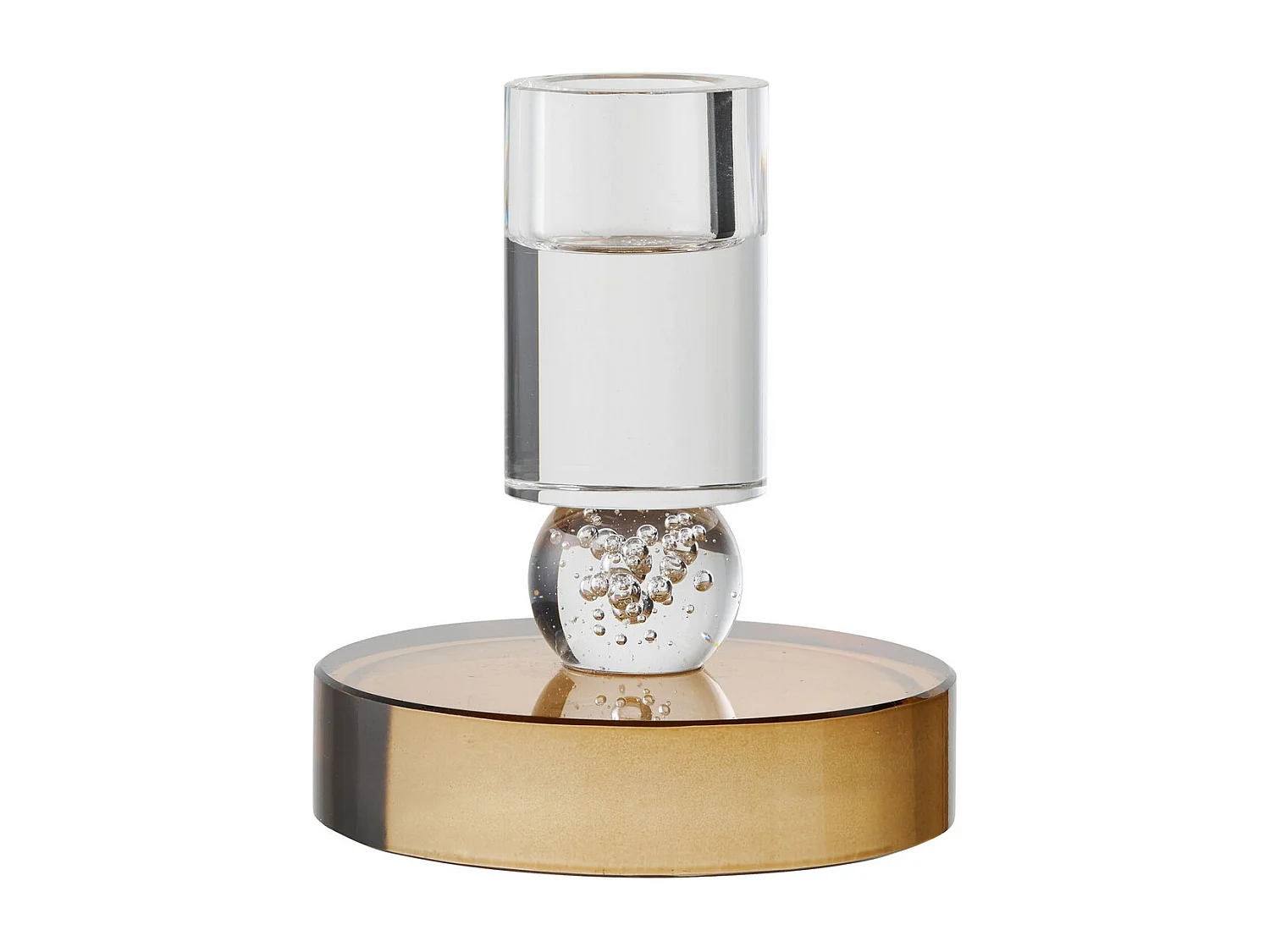 Świecznik HN21, Złoto, 8,5x8,5x10 cm, Seven Design