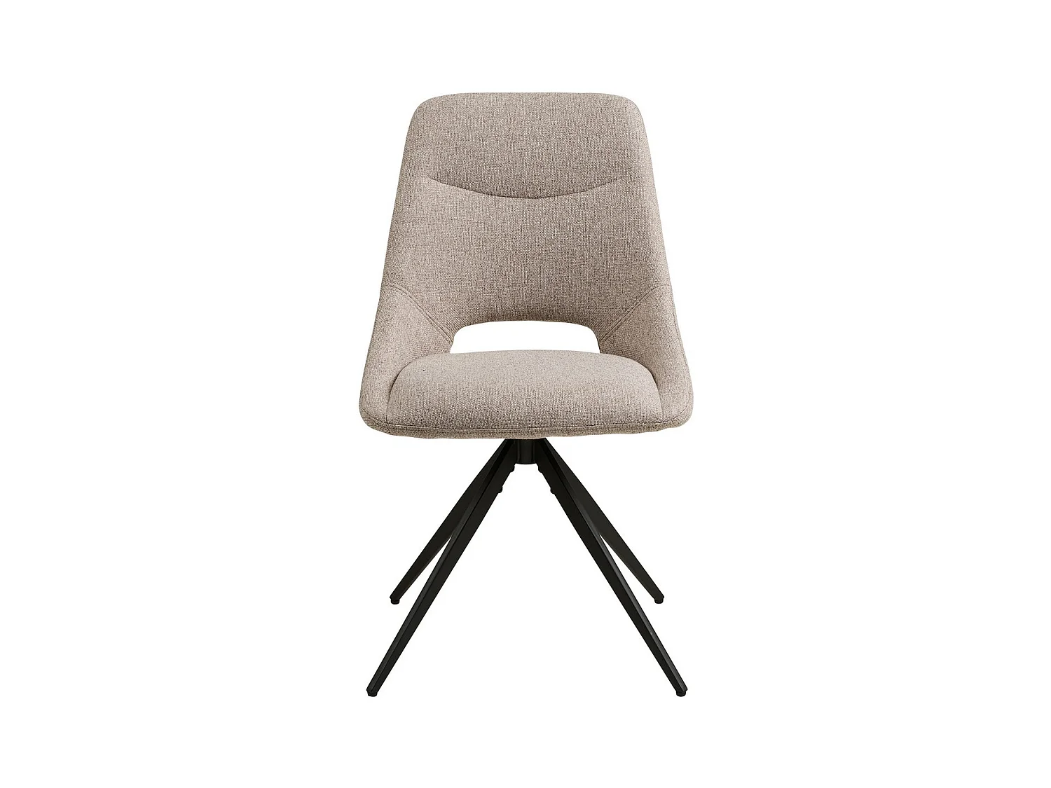 Lot de 2 Chaises Dokka, Beige, 52x57,5x87,5 cm, Seven Design