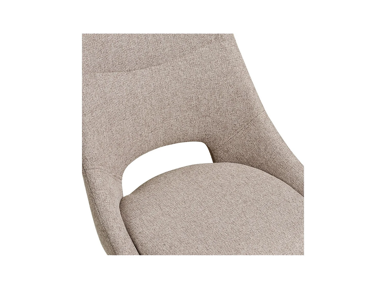 Lot de 2 Chaises Dokka, Beige, 52x57,5x87,5 cm, Seven Design