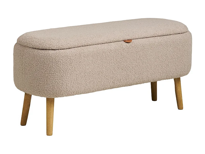 Bank met Opbergruimte Harlow - Beige - 95x37x45 cm - Epikasa