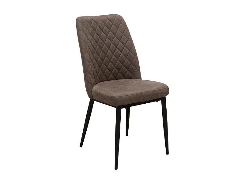 Set di 4 Sedie Tufi, Marrone, 47x57x94 cm, Epikasa