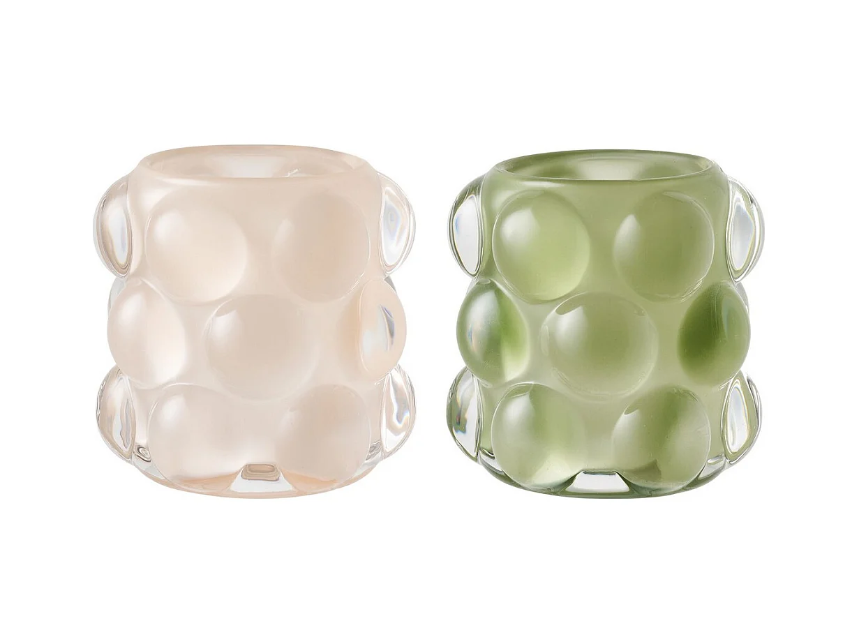 Bougeoir HN25, Multicouleur, 8,5x8,5x8 cm, Seven Design