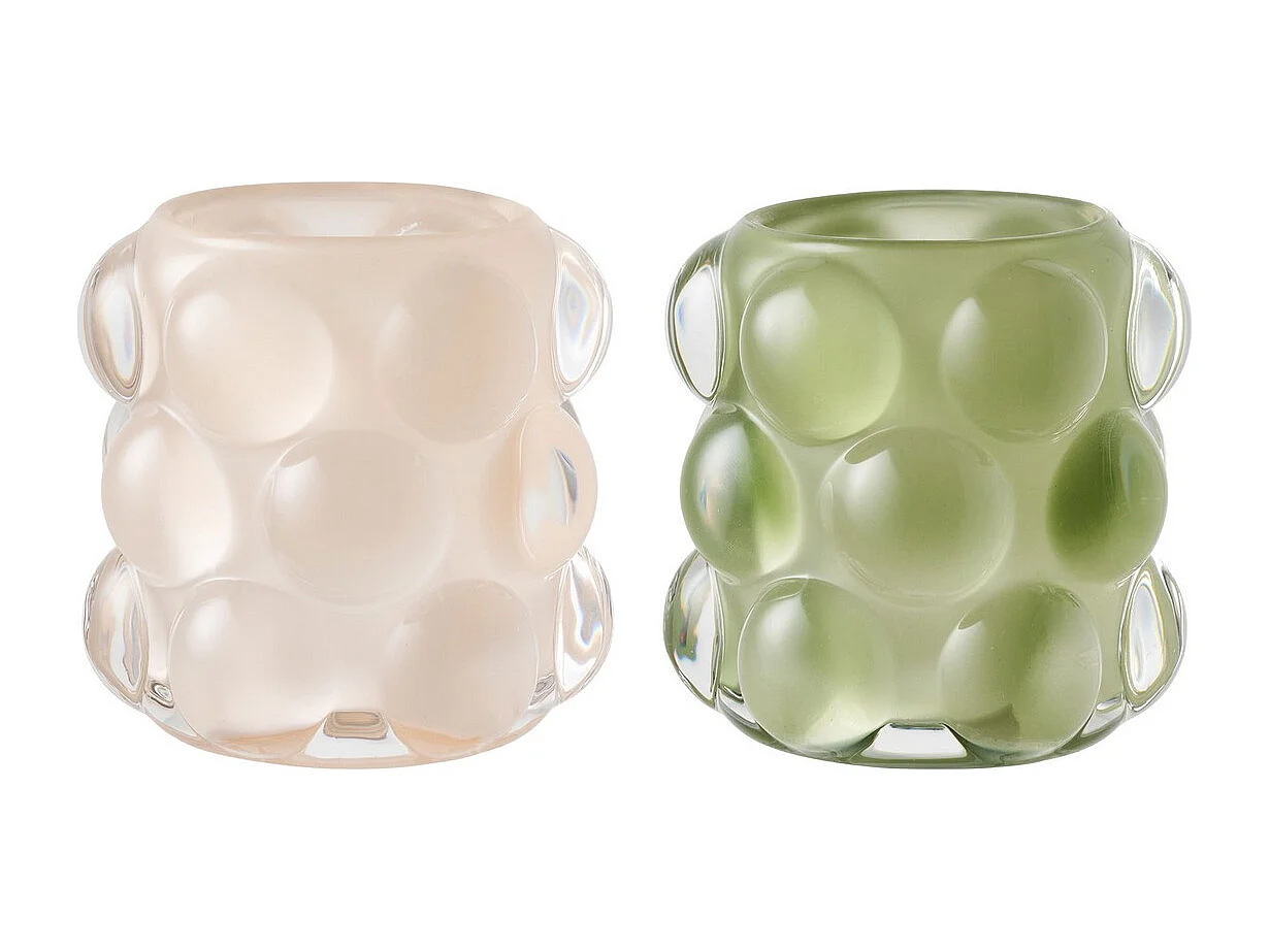 Świecznik HN25, Wielokolorowy, 8,5x8,5x8 cm, Seven Design