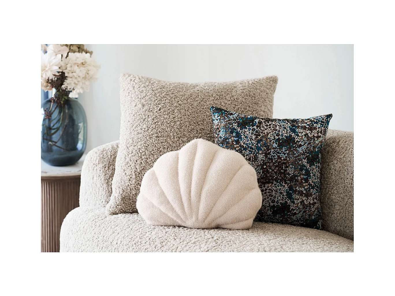 Coussin Décoratif Darling, Beige, 33x5x45 cm, Seven Design