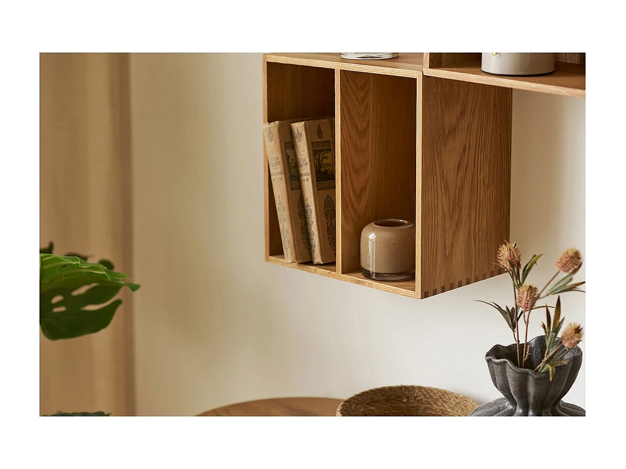 Świecznik HN23, Brązowy, 8x8x7,5 cm, Seven Design