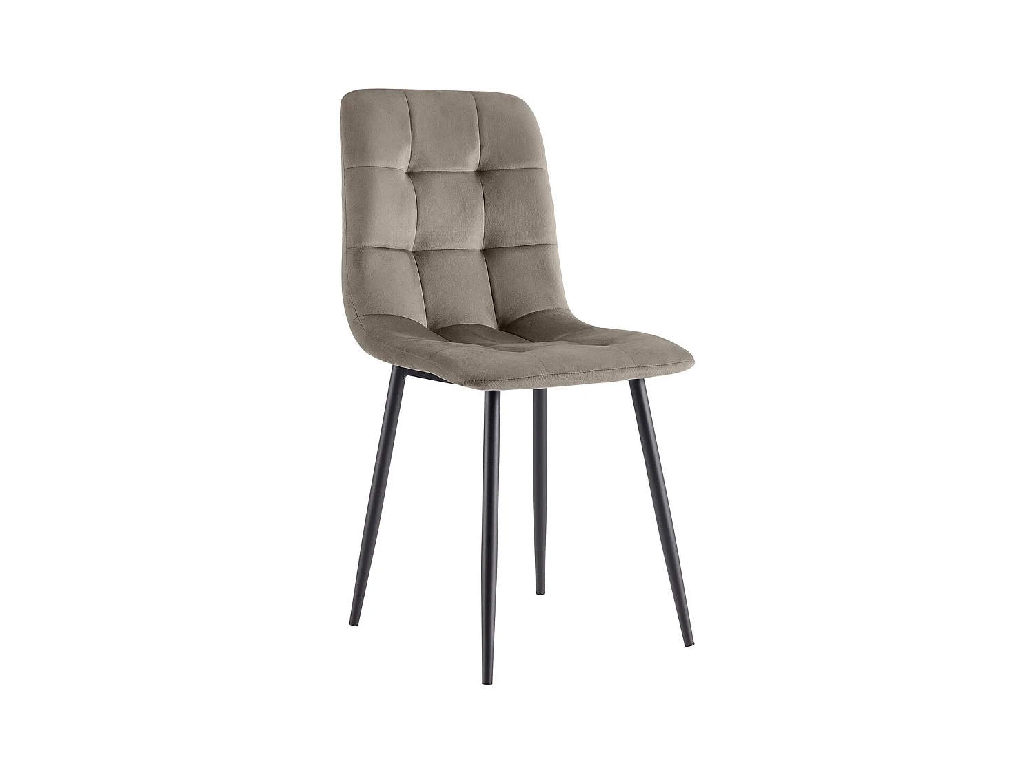 Lot de 4 Chaises Daniela SG, Gris Tourterelle, 54x44x87 cm, Epikasa