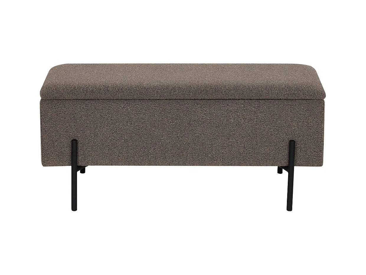 Banc Watford, Marron, 95x36x43 cm, Epikasa