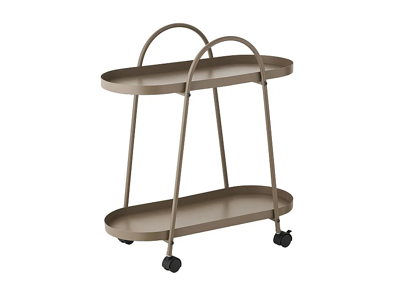 Trolley Empoli - Bruin - 27,5x60x64 cm - Epikasa