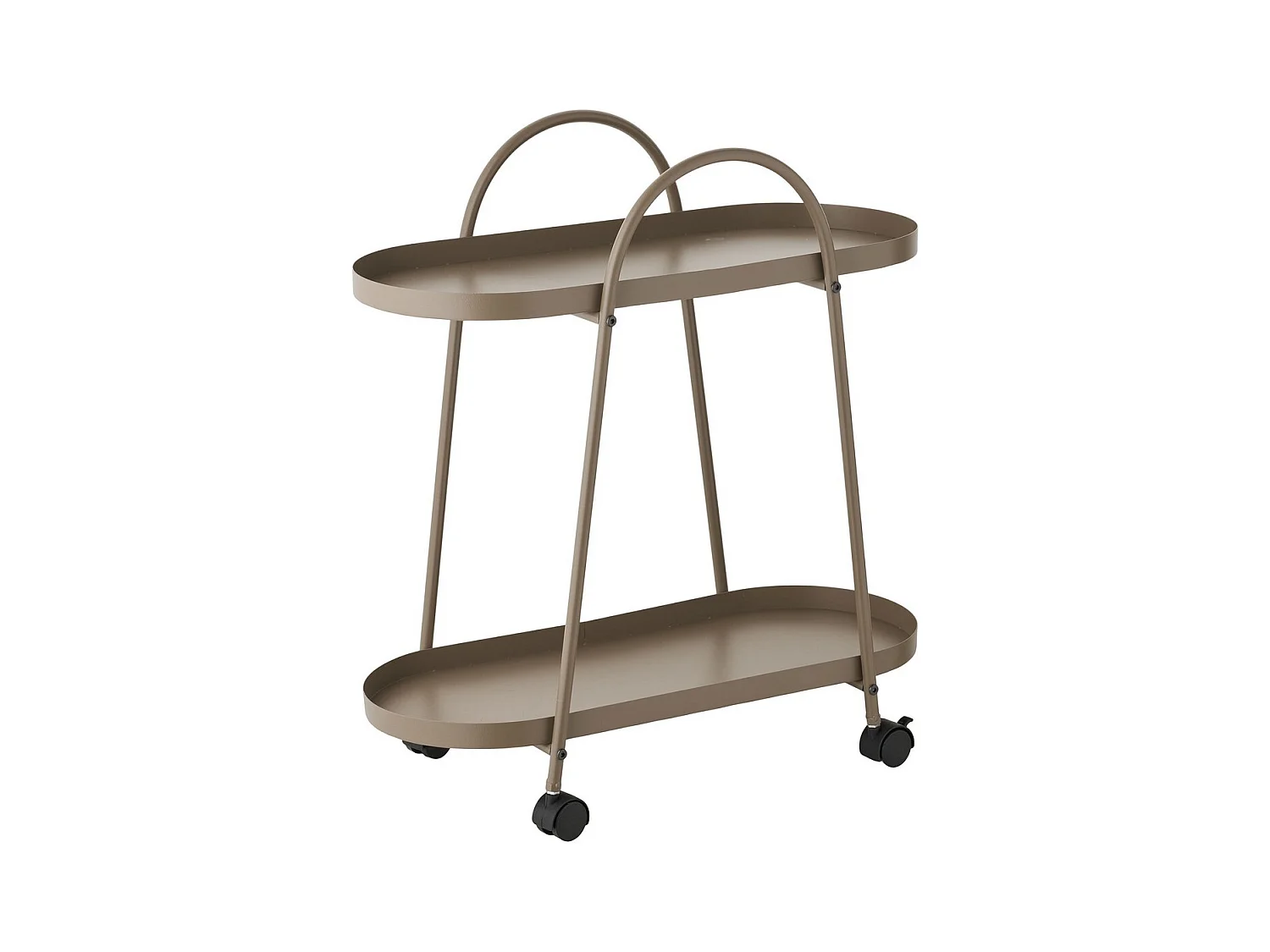 Trolley Empoli - Bruin - 27,5x60x64 cm - Seven Design