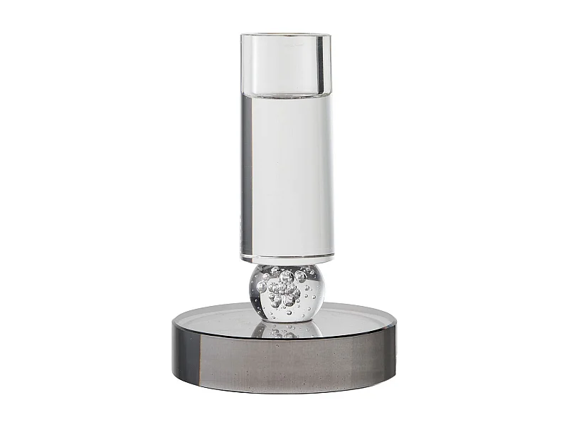 Świecznik HN22, Srebrny, 9x9x13 cm, Seven Design