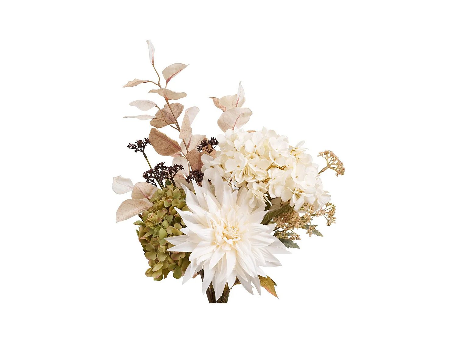 Plante Artificielle Hydrangea, Multicouleur, 10x10x65 cm, Seven Design