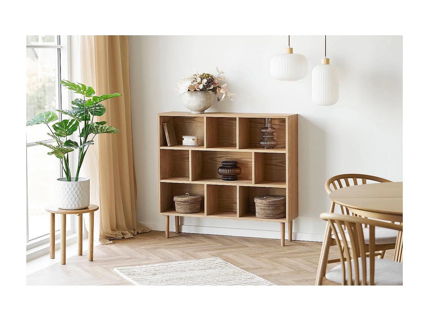 Plante Artificielle Hydrangea, Multicouleur, 10x10x65 cm, Seven Design