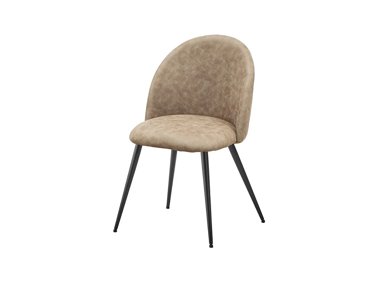 Lot de 2 Chaises Elisa SG, Gris Tourterelle, 50,5x54,5x83 cm, Seven Design