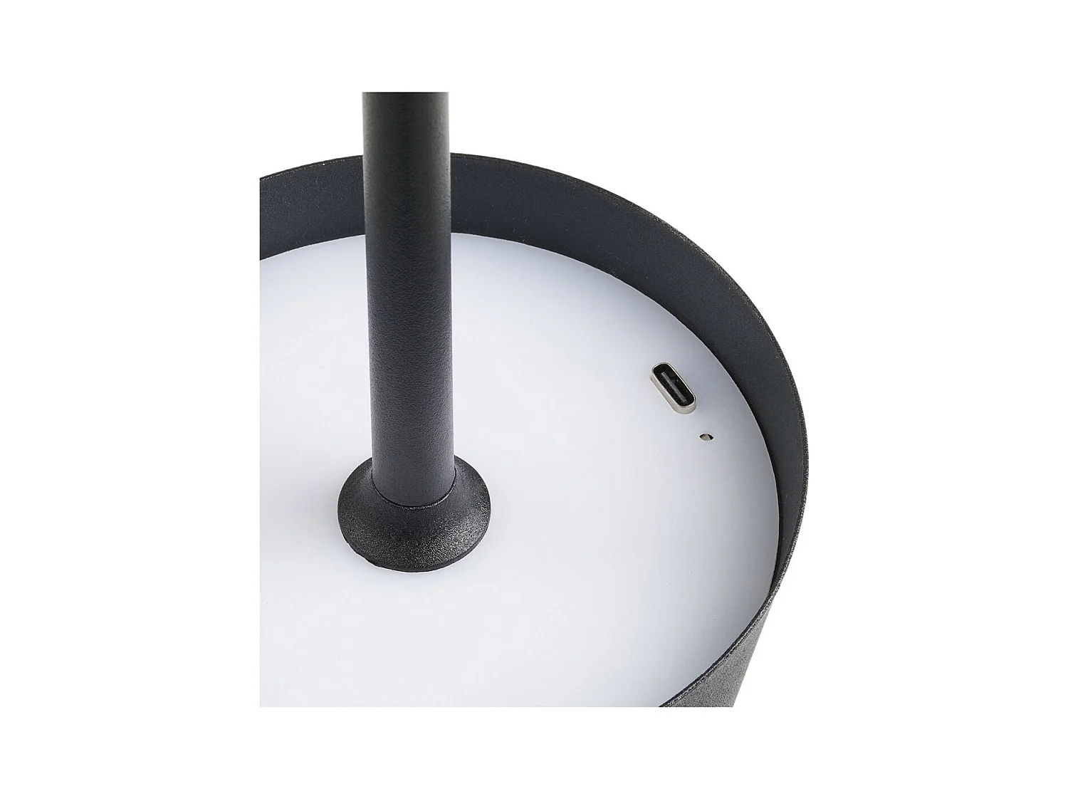 Lampe à Poser Bradford, Noir, 10x10x37 cm, Epikasa