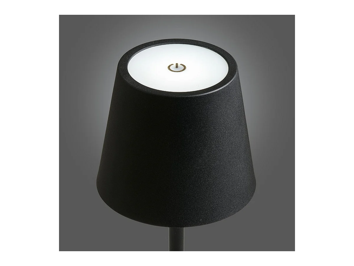 Lampe à Poser Bradford, Noir, 10x10x37 cm, Epikasa