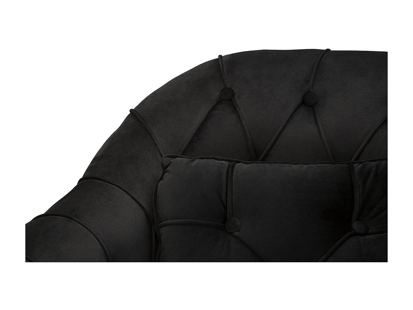 Divano MF896, Nero, 130x83x91 cm, Epikasa