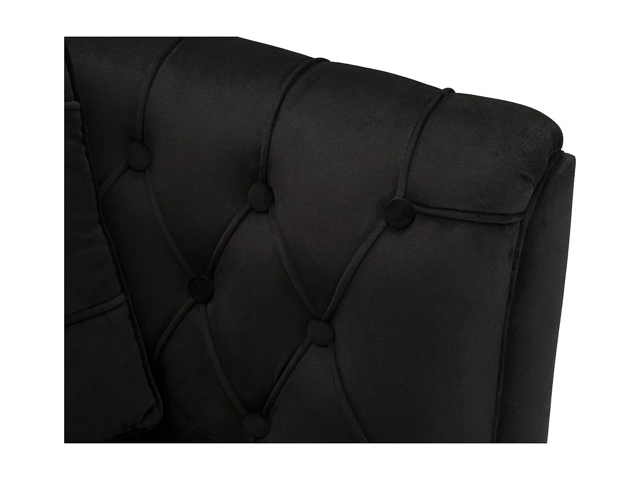 Divano MF896, Nero, 130x83x91 cm, Epikasa