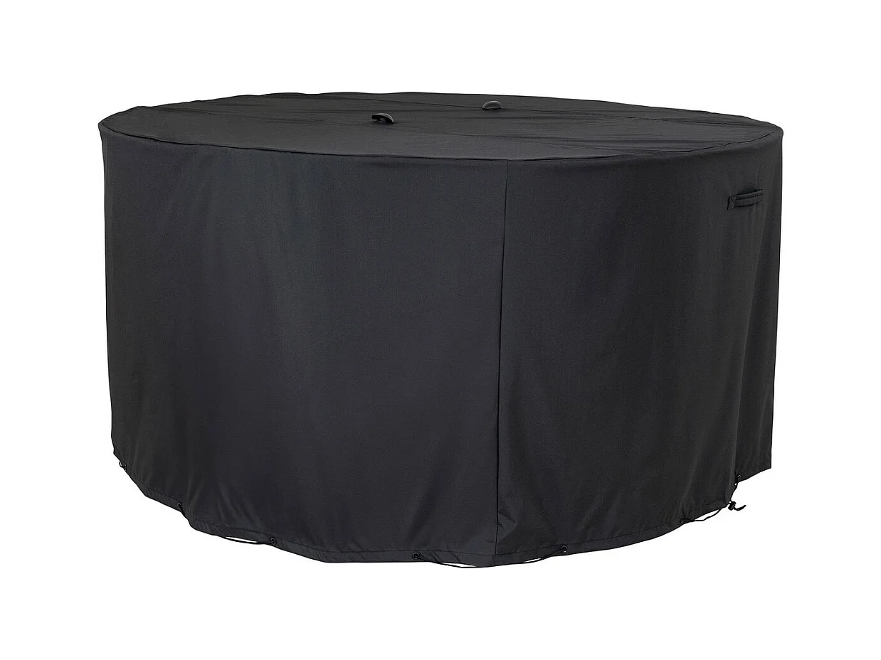 Housse de Protection pour Mobilier d'Extérieur Luxury, Noir, 185x185x95 cm, Seven Design