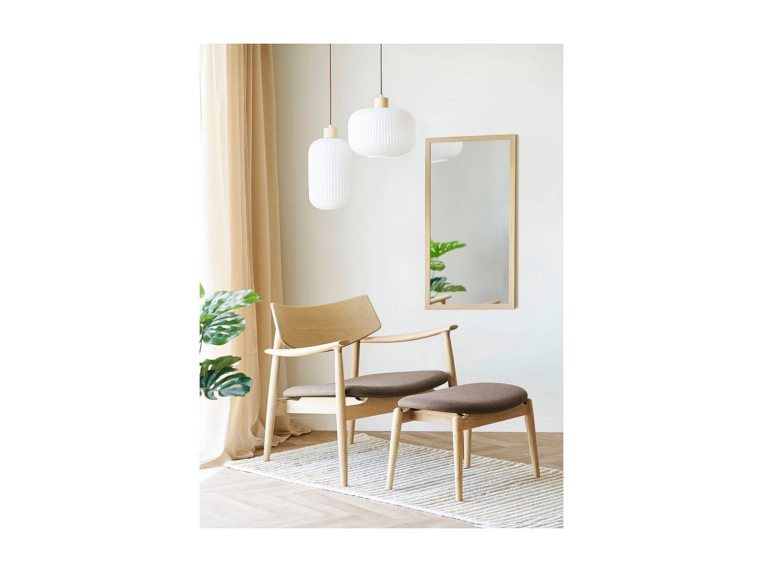 Podnóżek Olvera, Brązowy, 53,5x43x38 cm, Seven Design