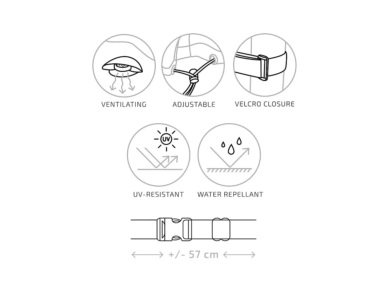 Housse de Protection pour Mobilier d'Extérieur Luxury, Noir, 100x252x90 cm, Seven Design