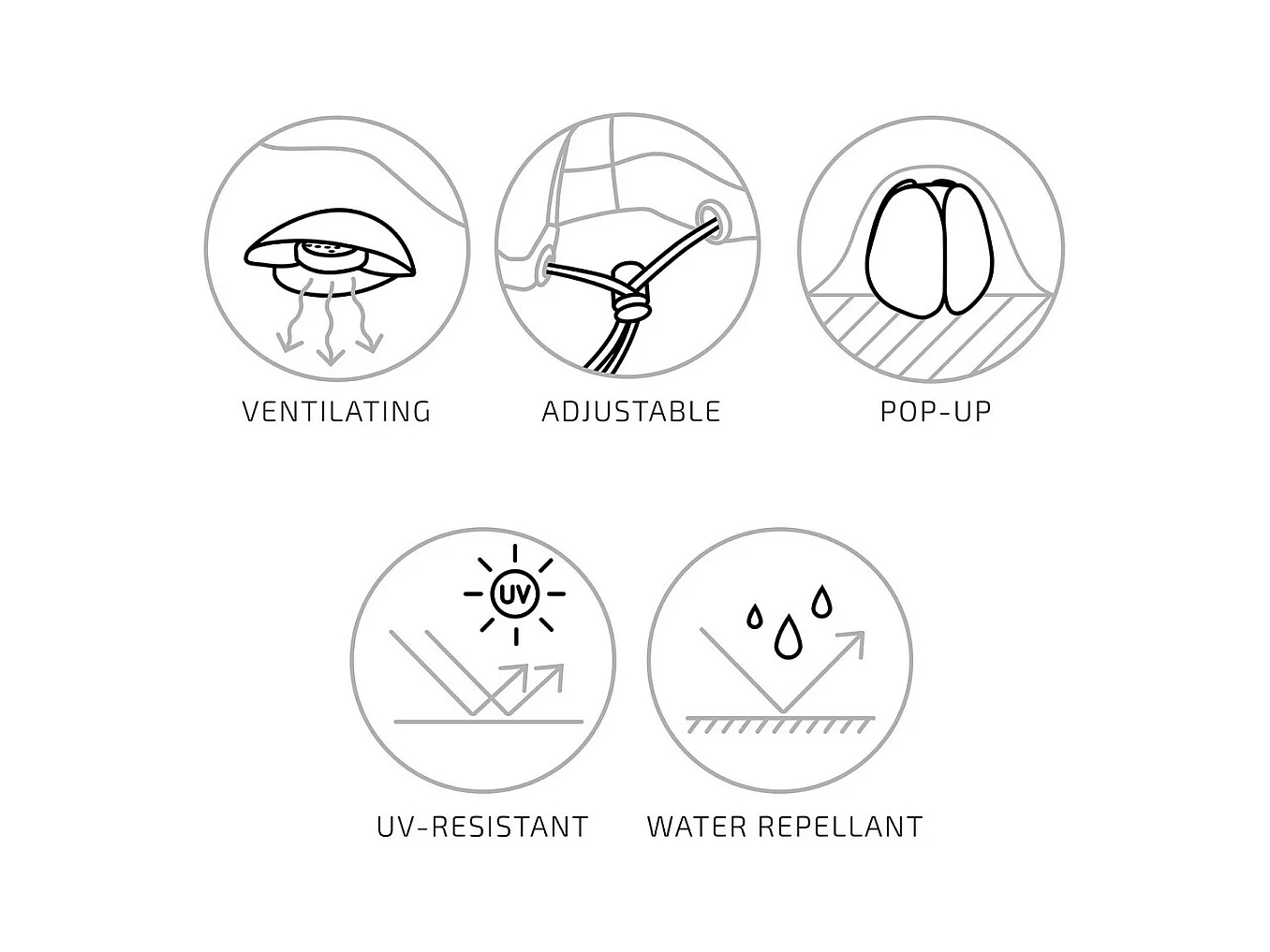 Housse de Protection pour Mobilier d'Extérieur Luxury, Noir, 73x173x173 cm, Seven Design