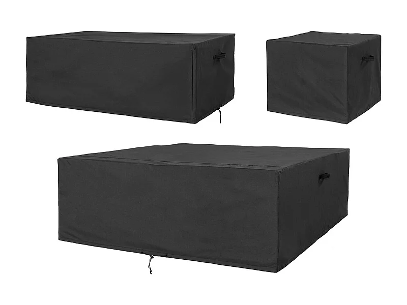 Pokrowiec Ochronny na Meble Ogrodowe Luxury, Czarny, 73x173x173 cm, Seven Design