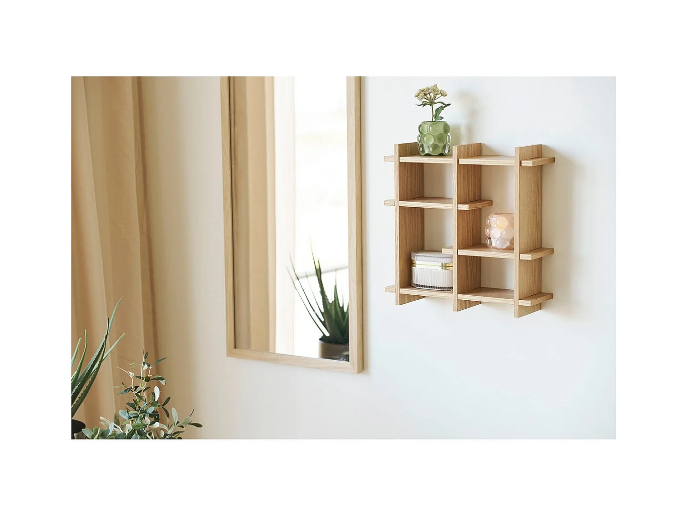 Étagère Olsberg, Marron, 40x12x40 cm, Seven Design