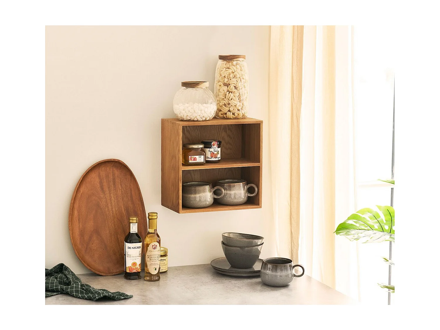 Półka Townsville 3, Brązowy, 18x30x30 cm, Seven Design