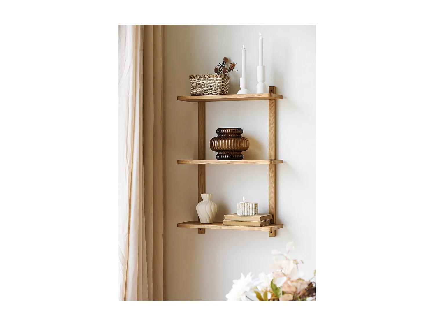 Étagère Townsville, Marron, 20x50x75 cm, Seven Design