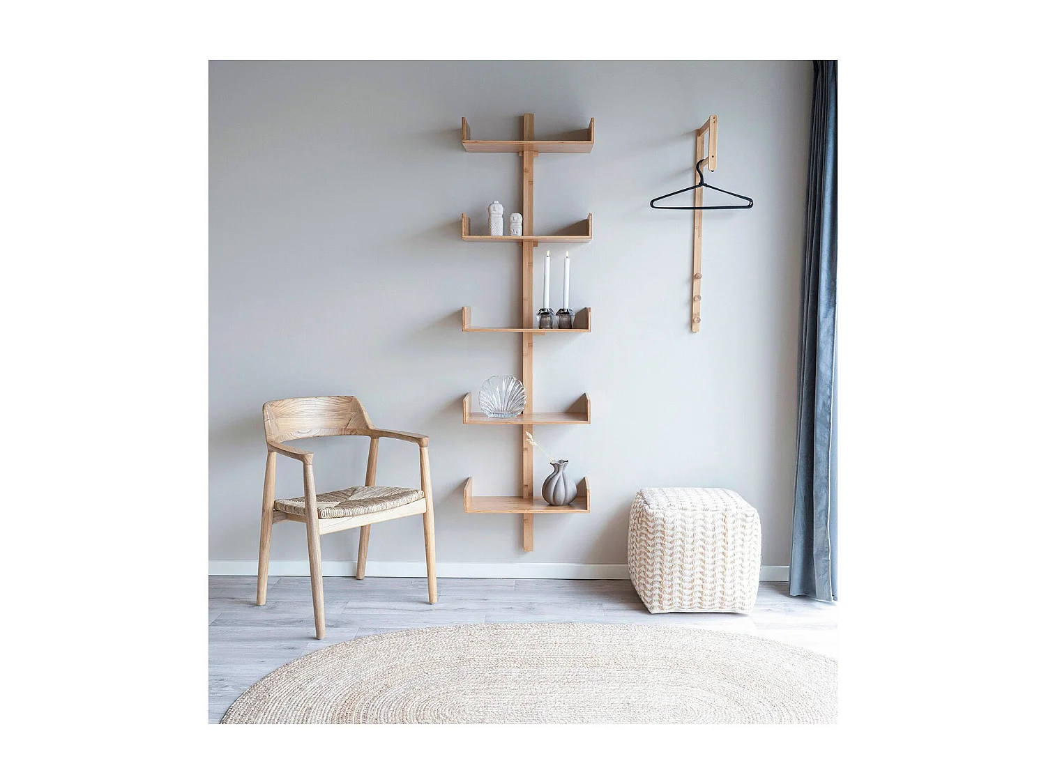 Półka Villa, Brązowy, 50x20x180 cm, Seven Design