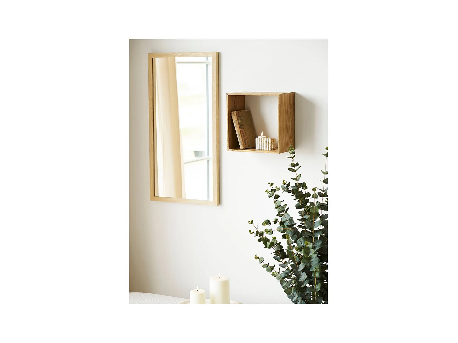 Étagère Lattoon, Marron, 30x18x30 cm, Seven Design