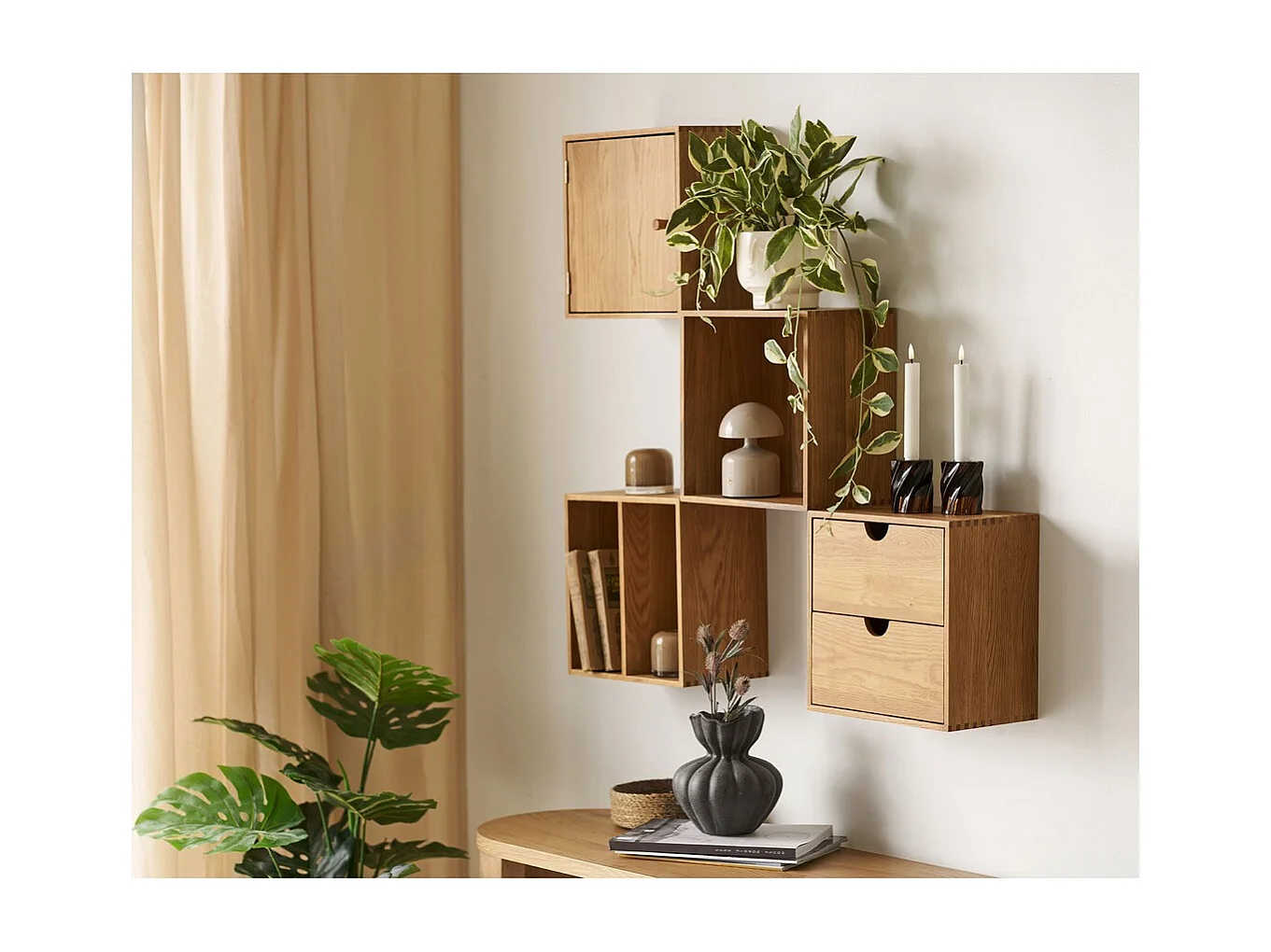 Półka Townsville 2, Brązowy, 18x30x30 cm, Seven Design