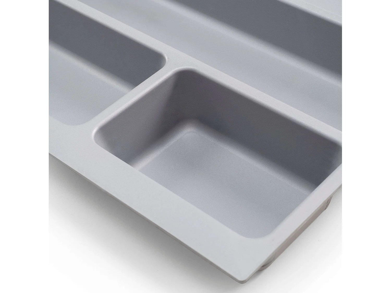 Boîte à couverts Optima universelle tiroir en plastique gris 34x49 cm