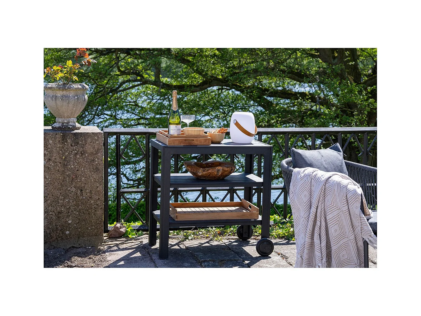 Bol Chefalu, Marron, 15x15x7 cm, Seven Design