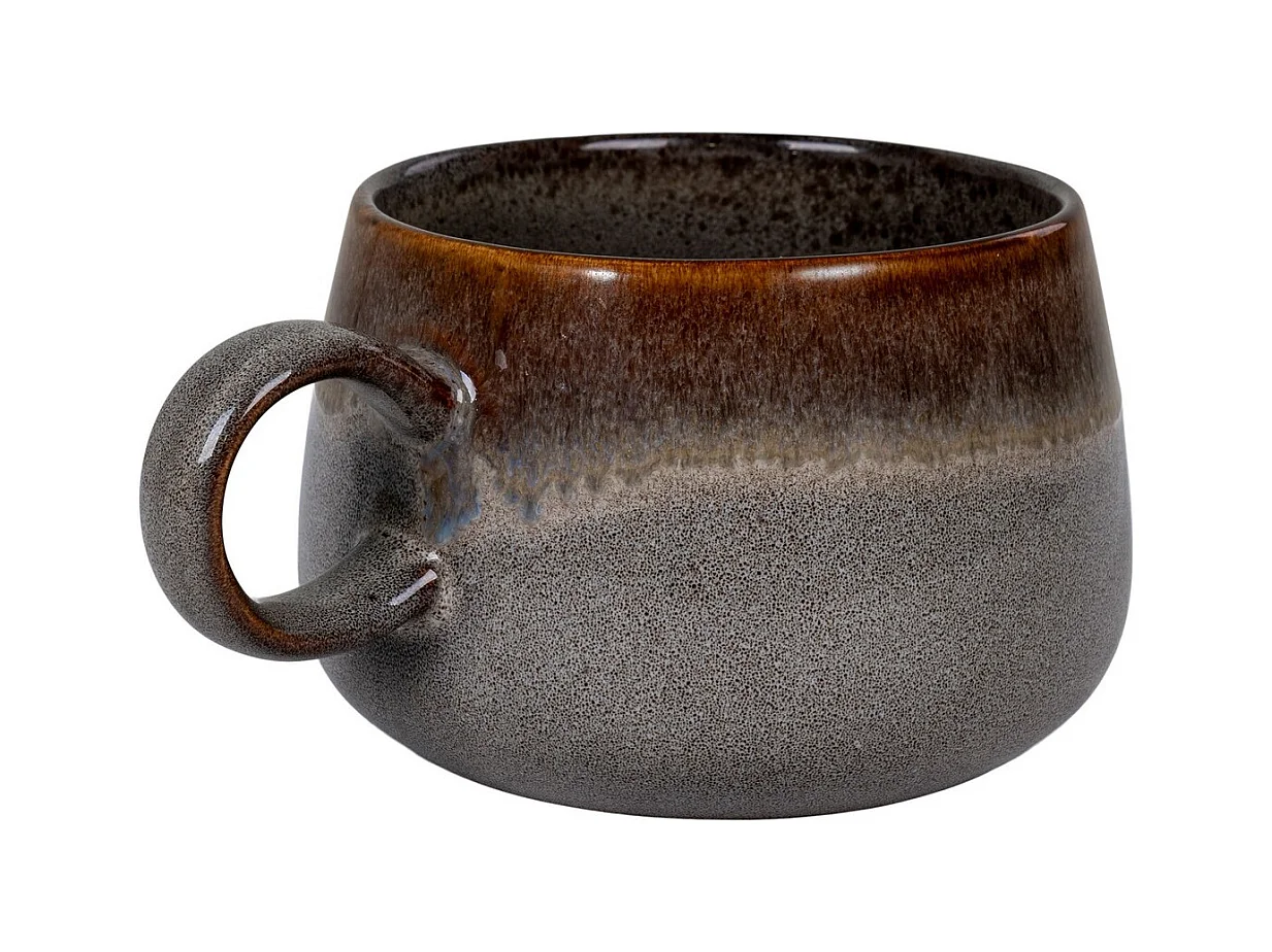 Lot de 4 Tasses Selma, Marron, 10x10x7,5 cm, Seven Design