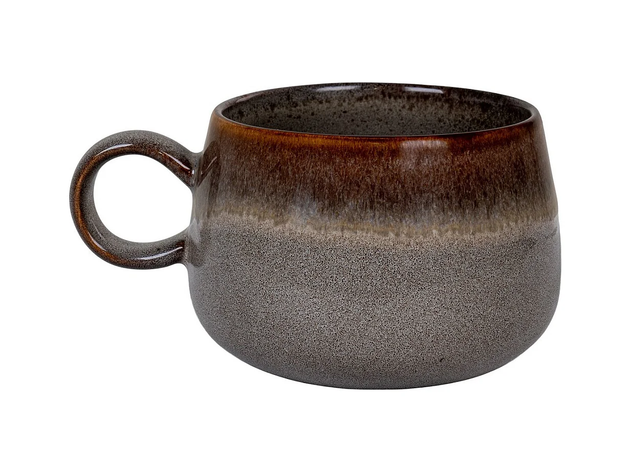 Lot de 4 Tasses Selma, Marron, 10x10x7,5 cm, Epikasa
