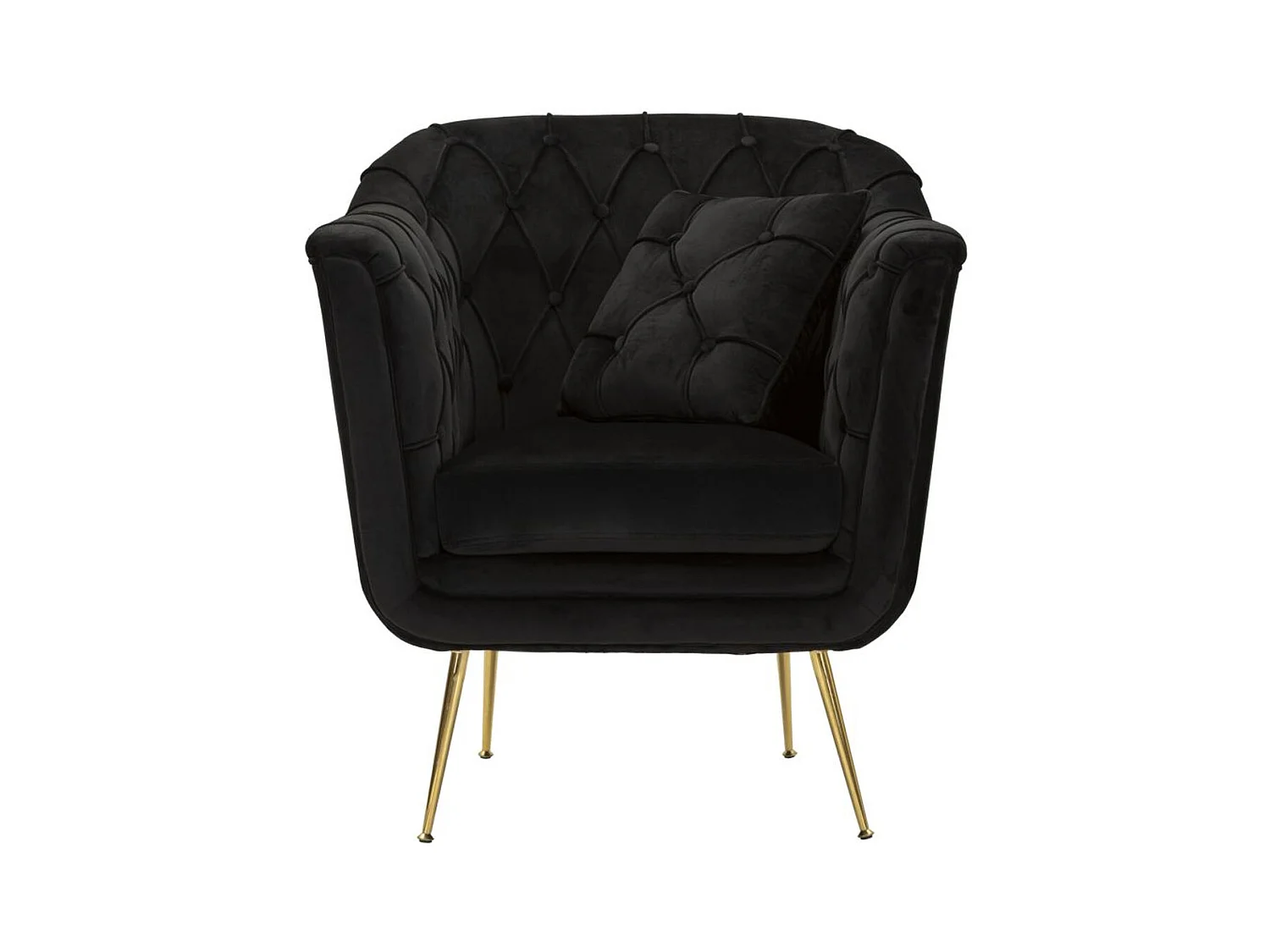 Poltrona MF897, Nero, 88x83x91 cm, Epikasa