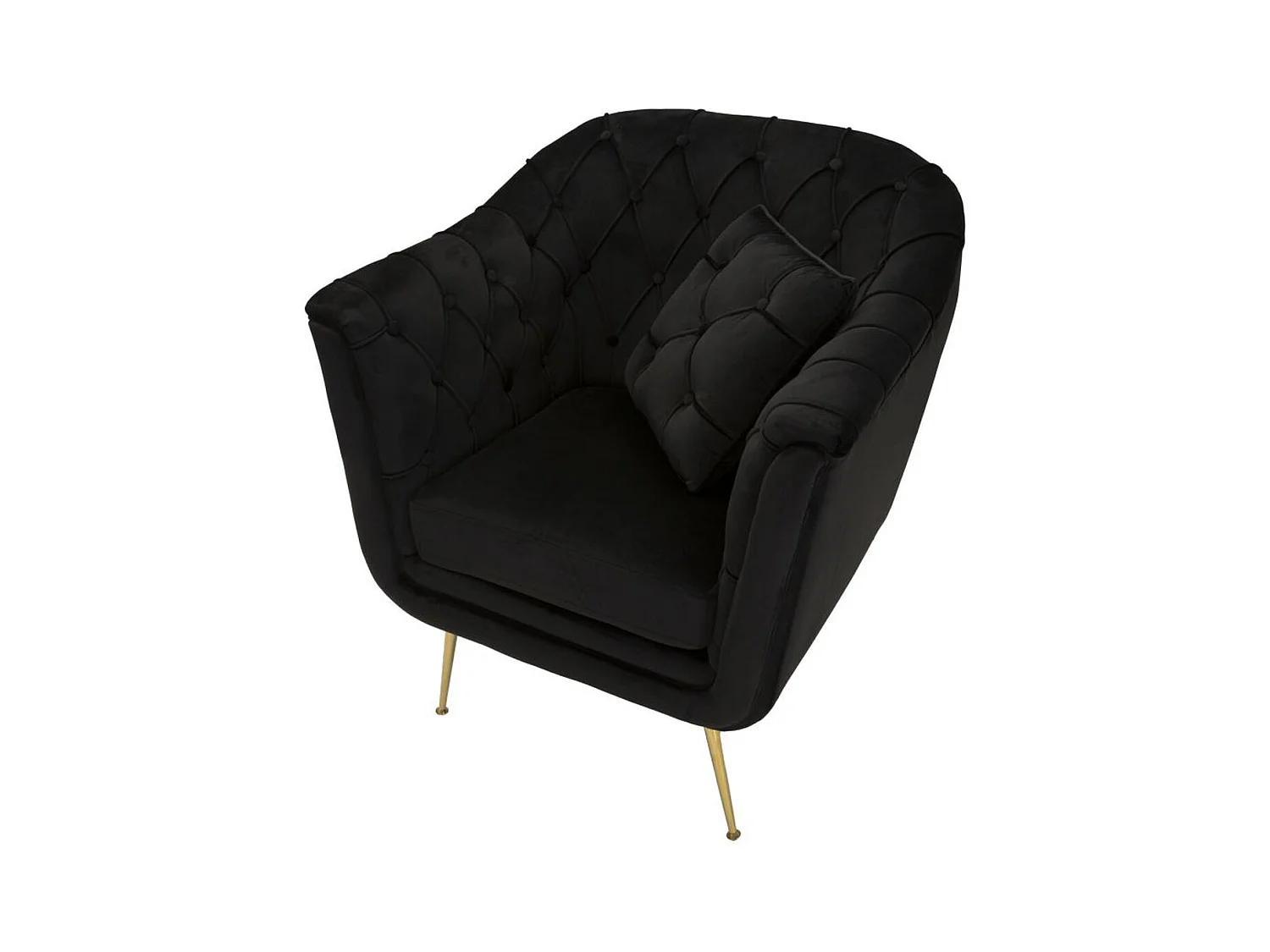 Poltrona MF897, Nero, 88x83x91 cm, Epikasa